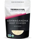 Terrasoul Superfoods Organic Ashwagandha Root Powder, 1 Lb - Stress Adaptogen | May Improve Sleep | Lab-Tested for Quality