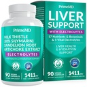 22-in-1 Liver Support Capsules – Supplement with Milk Thistle, NAC, Electrolytes & BioPerine Supplement – Smart Dose for Your Natural Filtration & Daily Hydration – 90 Vegan Capsules (Pack of 1)