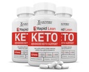 (3 Pack) Rapid Lean Keto ACV Pills 1275MG Keto Support Blend Capsule Alternative to Keto ACV Gummies Formulated with Apple Cider Vinegar Extra Virgin Olive Oil Powder Green Tea Leaf 180 Capsules