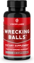 Vigor Labs Wrecking Balls (60 Capsules), soporta la producción natural de hormonas masculinas esenciales por su cuerpo para soportar Fuller Drive, Vitalidad masculina, y aumento de resistencia. (Made in the USA)