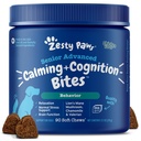 Zesty Paws Senior Advanced Calming & Cognition Soft Chews for Dogs - Supplements for Dog Brain Health & Nervous System Support + Calming & Relaxation -with Ashwagandha & DHA