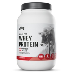 Niveles Grass Fed Whey Protein Powder, No Artificials, 24G de Protein, Fresa, 2LB