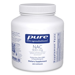 Pure Encapsulations NAC 900 mg - N-Acetyl Cysteine Amino Acid Supplement for Lung & Immune Support, Liver " Antioxidants* - 240 Capsules