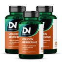 Divinity Nutra Golden Berberine Supplement with Bitter Melon, Ginkgo Biloba and Ceylon Cinnamon, Vegan, Made in USA Berberine Capsules for Women and Men 3 Bottles, 60 Capsules Each