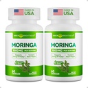 Moringa Capsules 1000mg, Moringa Leaf Extract 10:1, Complete Green Superfood, for Energy, Sleep, Immune & Gut Health, Veg Capsules 120 Count, All-Natural, Non-GMO, Made in USA