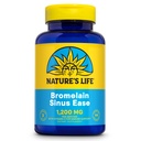 Nature's Life Bromelain Sinus Ease 1200mg - Immune Support Supplement w/Vitamin C, Plus Quercetin - Immune Health, Digestive Health and Joint Support Supplement - Vegan, 60-Day Guarantee, 33 Servings