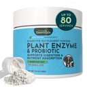 Animal Essentials Plant Enzyme & Probiotics - Probiotics & Digestive Enzymes for Dogs & Cats, Natural Daily Gut & Digestion Support Supplement for Pets, Plant Based - 3.5 Oz