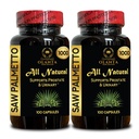 Saw Palmetto Extract 1000mg - Pure Extract for Prostate Support, Support Healthy Urinary Flow & Support Balance Flow Daily - 2 Bottles 200 Capsules