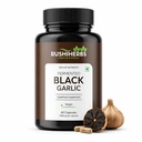 Fermented Black Garlic Capsules 500mg | 90 Days Aged, Rich in S-Allyl Cysteine (SAC) | Supports Heart, Cholesterol Balance, Immunity & Antioxidant Health | No Garlic Breath | 60 Veg Capsules