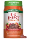Verdad de la naturaleza Complejo de vitamina B Gummies ANTE 48 Conde Silencio con B-Vitamins, L-Carnitine & Ashwagandha ANTE Vegan, No GMO & Gluten Suplemento gratuito