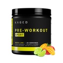 Kaged Sport Pre Workout Powder for Men & Women, Mango Lime, Sport Certified, 188mg Caffeine, Nitric Oxide Supplement, Beta Alanine for Energy, Weightlifting, Cardio Endurance & Strength, 20 Servings