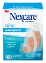 Nexcare Waterproof Clear Bandages, Covers and Protects, 360 Degree Seal Around The Pad Offers Exceptional Protection Against Water, Dirt, and Germs, Assorted Sizes, 100 Count
