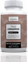 True Cinnamon Supplement, Sri Lanka Organic Ceylon Cinnamon Capsules, True Cinnamon Verum Bark, Sugar-Free - 60 Veggie Capsules