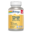 SOLARAY Vitamin D3 K2, 180 VegCaps