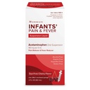 Infants’ Pain & Fever, Pain Reliever and Fever Reducer, Acetaminophen 160 mg per 5 mL, Dye-Free Cherry Flavor, 2 fl oz