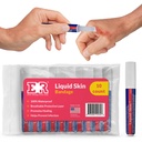 Liquid Bandage for Skin – Waterproof Skin Glue for Wound Closure, Flexible Liquid Barrier with Non-Sting Formula – Long-Lasting Liquid Bandage - 10 Count
