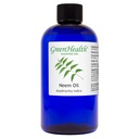 GreenHealth Neem Oil - 8 fl oz - 100% Pure & Natural - Blue Plastic Bottle