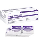 Loris 0.13% Benzalkonium Chloride wipes 100 Antiseptic Towels