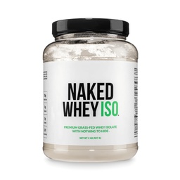 NAKED Whey Isolate Protein - Sólo 2 Ingredientes, 30g Grass-Fed Protein, Zero Carb, Unflavored, Undenatured, Non-GMO, No Soy, Gluten-Free, No Preservatives - 28 Servidores