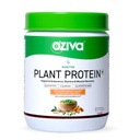OZiva Bioactive Plant Protein Powder, 5.5g BCAA, Vegan, Strawberry, 500g