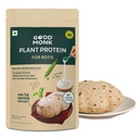 Good Monk Plant Protein for Rotis | Add 5 gm Protein per Roti | From Pea, Brown Rice & Soy | Clean Protein & Gut Friendly Probiotics | All Essential Amino Acids | Stronger Muscles | Add to Atta - No Taste Change | No Added Sugar/Sweetener | 131 gm