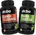 Candi Cleanse & Intestine Detox Support Supplement Pills - Extra Strength Probiotic Cleanser with Intestinal Flora Gut Support - Natural Oral Herbal Oregano, Caprylic Acid, Wormwood & Black Walnut