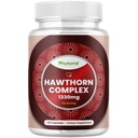Alta resistencia Hawthorn Berry Capsules - Puro Antioxidante Hawthorn Berry Suplemento con hoja y extracto de flores 4:1 para la salud del corazón y la digestión - Apoyo energético para hombres y mujeres - 120 Conde Pack