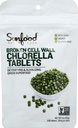 Sunfood Superfoods Chlorella Tablets - Clorophyll, Chlorella Suplemento, Chlorophyll Pills, Broken Cell Wall Algae Capsules, Non GMO, Vegan - 2 oz Bag