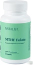 NATALIST MTHF Folate 1000 mcg (L-5-MTHF) Supports Healthy Fertility & Pregnancy for Women - Daily Folate Supplement for Reproductive Health & Fetal Development - Vegan, Gluten-Free - 60 Tablets