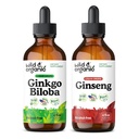 Wild &amp; Organic Ginkgo Biloba Tincture 4 fl oz &amp; Ginseng Tincture 4 fl oz