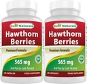 Best Naturals Hawthorn Berry 565 mg 180 Capsules (180 Conde (Pack of 2))