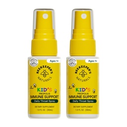 Naturales de apicultura Los niños Propolis Throat Spray 95% Bee Propolis Extract - Soporte Natural Inmune " Sore Throat Relief, Antioxidants " Gluten-Free, 1,06 oz (Pack of 2)