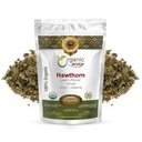 Orgánica Hawthorn Leaf and Flower Whole (Crataegus monogyna) - Herbal Tea  European Wild-Harvest ← USDA " Kosher Certified ← Non GMO " Gluten Free ← Origen - Albania (1/2LBS / 8OZ)