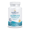 Nordic Naturals Ultimate Omega, Lemon Flavor - 60 geles blandos - 1280 mg Omega-3 - Suplemento de aceite de pescado de alta potencia con EPA & DHA - promueve la salud del cerebro y del corazón - No GMO - 30 Actuaciones