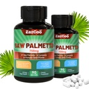 Saw Palmetto Supplement, Saw Palmetto Extract 750mg, with Lycopene, Pumpkin Seed Powder, for Hombres and Women,No-GMOs & Gluten, Vegan, 90 Conde Capsules(Pack of 2)