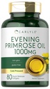 Carlyle Evening Primrose Oil Capsules 1000mg  80 Softgels ← Cold Pressed Supplement ← No Gluten Free
