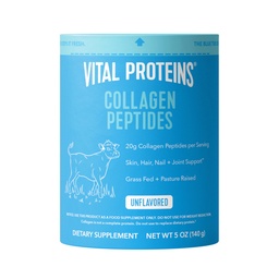 Proteínas vitales Collagen Peptides Powder Suplemento para el cabello de la piel salud conjunta o soporte - Collagen hidrolizado - Desarrollado, 7 Servimientos