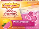 Emergen-C 1000mg Vitamin C Powder, with Antioxidants, B Vitamins and Electrolytes, Immunity Supplements for Immune Support, Caffeine Free Fizzy Drink Mix, Pink Lemonade Flavor - 30 Count (Pack of 12)