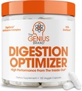 The Genius Brand Genius Digestion Optimizer - Digestive Supplement for Gut Health & Immune Support - No Proprietary Blends - Vegan, Non-GMO & Gluten-Free - 135 Veggie Capsules