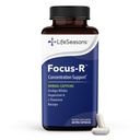 LifeSeasons - Focus-R - Concentration Support Supplement - All Ages - Enhances Mental Performance & Focus - Aumenta la atención Span - L-Theanine, Kava Kava, Bacopa, Vitamina B &amp; Más - (60 cápsulas)