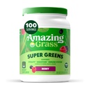 Increíble Grass Greens Blend Superfood: Super Greens Powder with Spirulina, Chlorella, Beet Root Powder, Digestive Enzymes, Prebiotics & Probiotics, Berry, 100 Servings (Packaging May Vary)