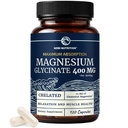 Magnesium Glycinate 400mg ← High Absorption Formula for Sleep, Calm, Muscle Relaxation, Heart, Bone & Nerve Support for Women ' Men ← Chelated Magnesium Glycinate Supplement tención 120 Ct (2 Month Supply)