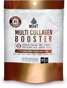 Multi Collagen Booster Powder – Extra Strength Collagen Supplement with Added Keratin, Biotin, Hyaluronic Acid, Vitamin C & Silica – Extra Nutrients for Hair, Nails,& Skin -1 Pound