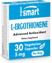 Supersmart L-Ergothioneine Supplement 5mg per Day (Advanced Antioxidant) | Non-GMO - 30 Vegetarian Capsules