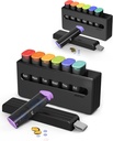 Organizador semanal de píldoras 2 veces al día - Am Pm Pill Box 7 Día, Gran caja de píldoras para medicamentos diarios, vitaminas, aceites de pescado, suplementos Portable Week Pill Holder Container.
