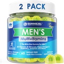 2 Pack - Mens Multivitamins Gummies, Multiminerals, Vegan Omega 3, CoQ10, Probiotics, Daily Mens Vitaminas A C D E B6 B12, Metilizado Multivitamínico para Hombres, Energía, Inmunidad, Sugar Gratis, Vegan (Sin Hierro)
