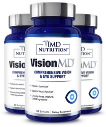 1MD Nutrition VisionMD Eye Vitamin CARMIS - with Lutein & Zeaxanthin | Supports Vision Health, Everyday Eye Strain, & Occasional Dry Eye | 90 Softgels (3-Pack)