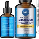 Magnesium Taurate, Magnesium Taurate Liquid Drop, High Absorption Magnesium Supplement for Cardiovascular Health, Muscle and Nerve Function, 2 oz