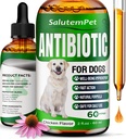 Dog Antibiotics for Infections, Cough, & Itching | Natural Antibiotics for Dogs for All Ages to Promote Wound Healing | Dog UTI Treatment and Tooth Infection Treatment | Chicken Flavor | 2 Oz