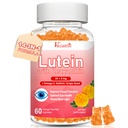 Lutein y Zeaxanthin Suplementos Gummies, Advanced Eye Vitamin Supplement with Bilberry, Saffron, Grape Seed, Omega 3 para Macular Health, Dry Eye, Visual Function - Orange Flavor, 60 Condes